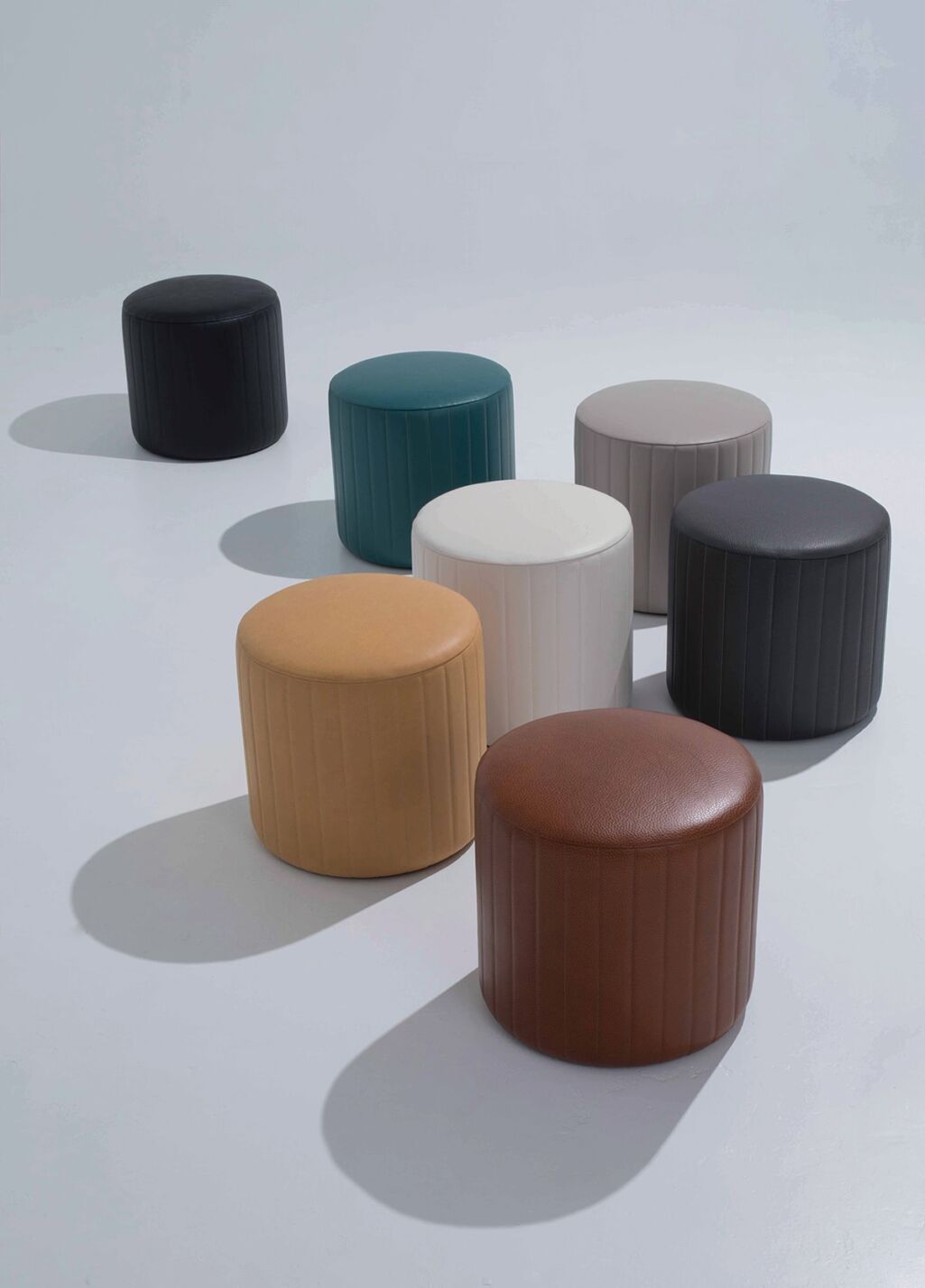 Edelman Leather - Quilted Ottomans